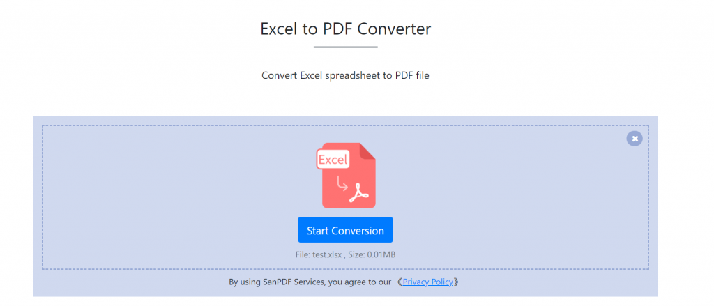 Excel to PDF