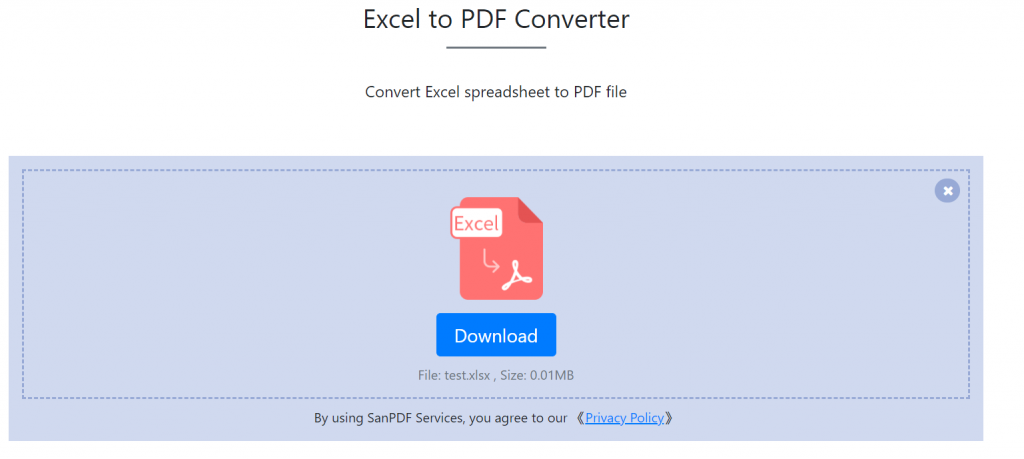 Excel to PDF