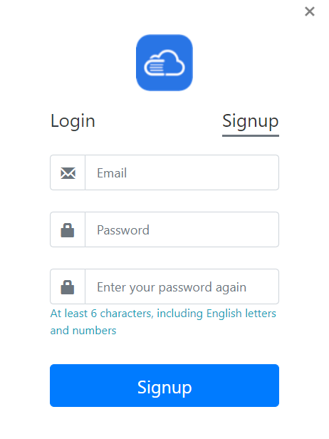 Signup SanPDF