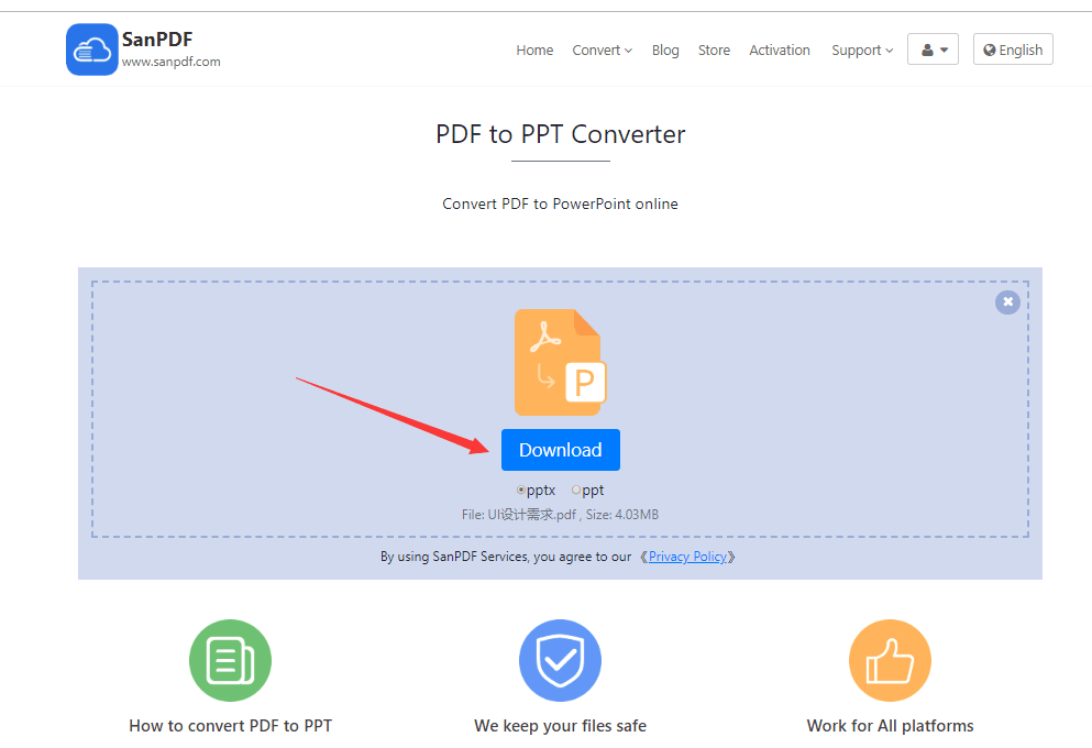 pdf to ppt for free