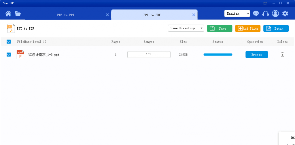 PPT format to PDF