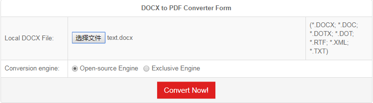 Docx to pdf