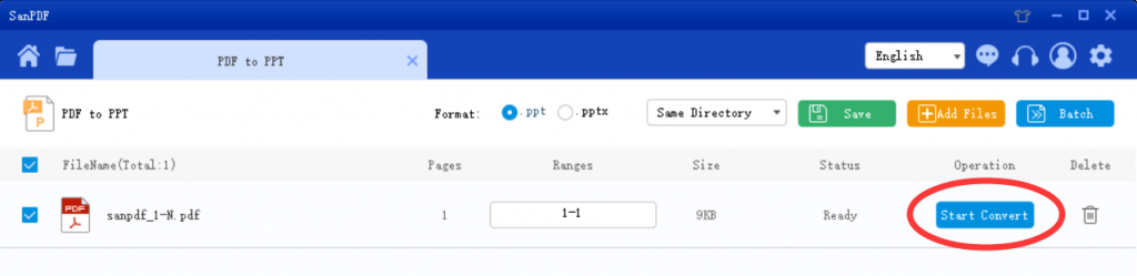 Adobe PDF to Microsoft Office PowerPoint(.ppt,.pptx)