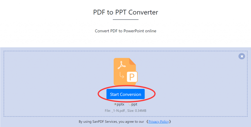 Adobe PDF into a Microsoft Office PowerPoint