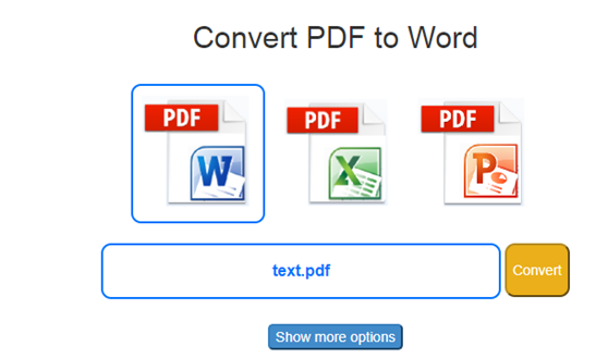 PDF to Word