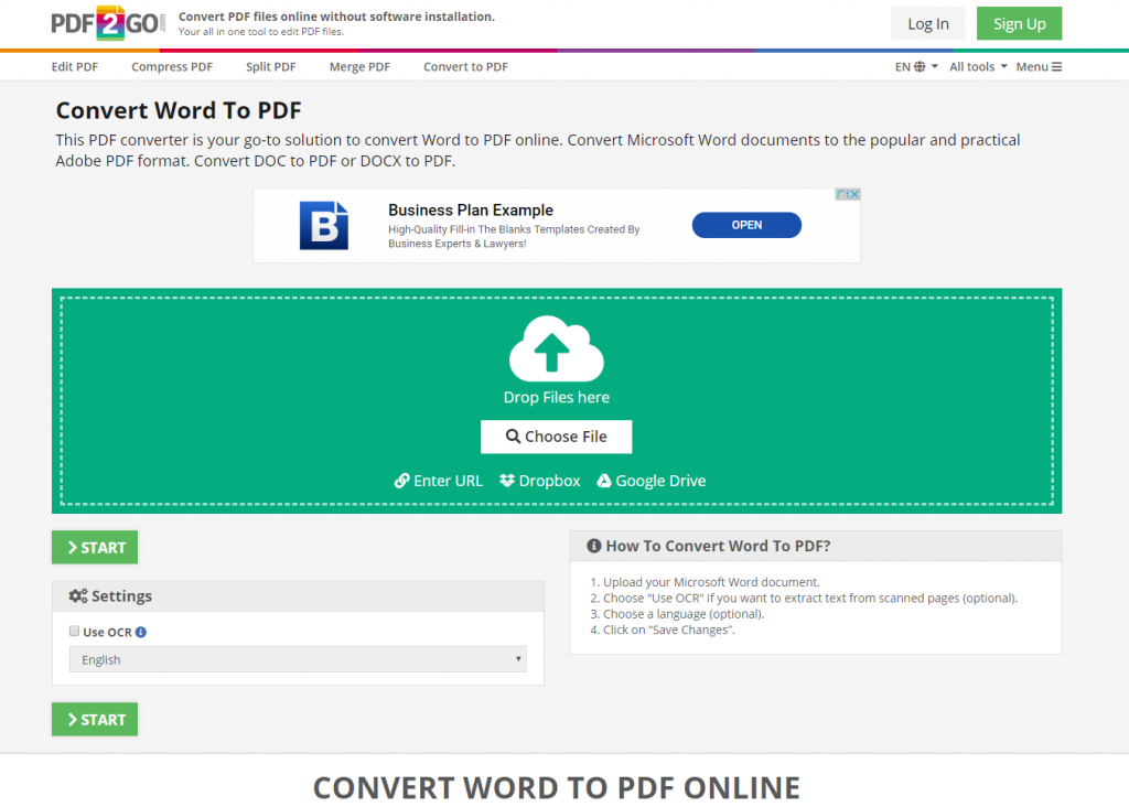 free online convert pdf to editable word document