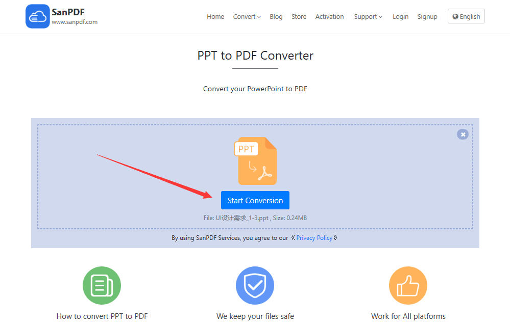 convenient ppt to pdf converter online