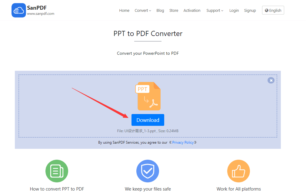 convenient ppt to pdf converter online