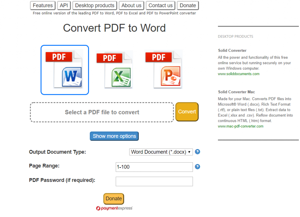 San PDF to Microsoft Office Word (.doc, .docx)