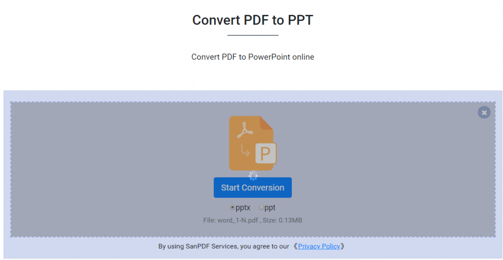 PDF to PPT