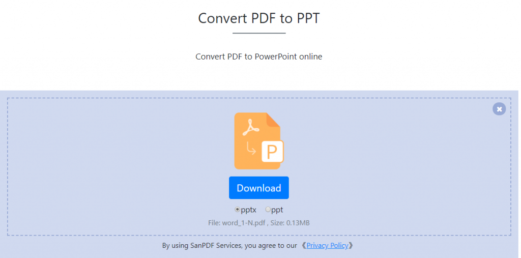 PDF to PPT