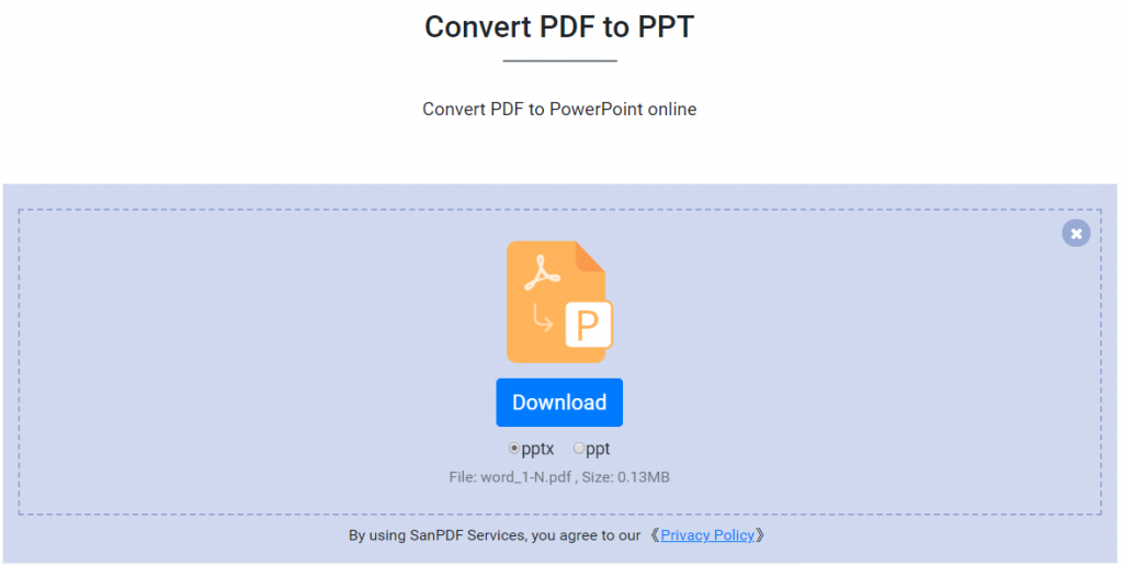 PDF to PPT