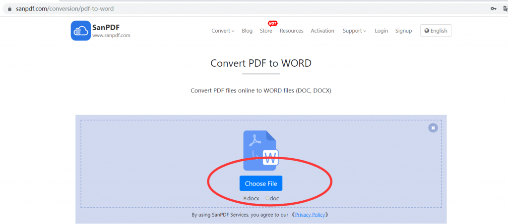 ADOBE PDF files to Microsoft Office word (.doc, .docx)