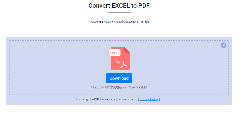 Microsoft office Excel to Adobe PDF