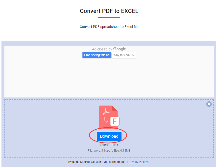 Microsoft office Excel to Adobe PDF