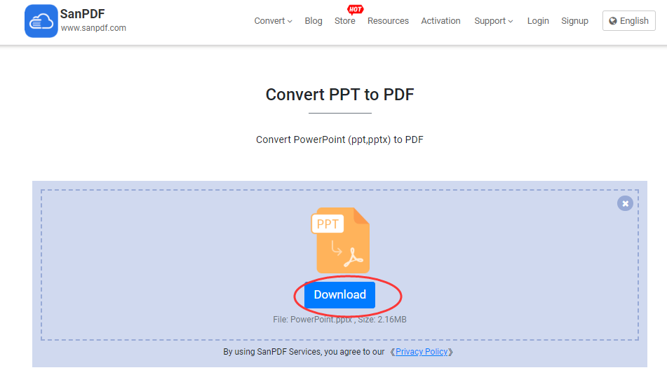 Microsoft office PowerPoint to Adobe PDF