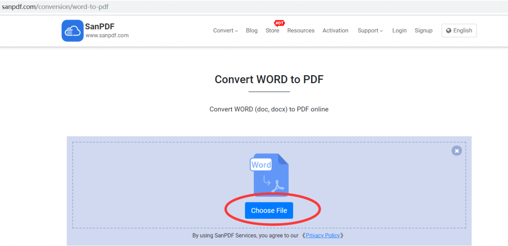 Microsoft Office word (.doc, .docx) 
to Adobe PDF