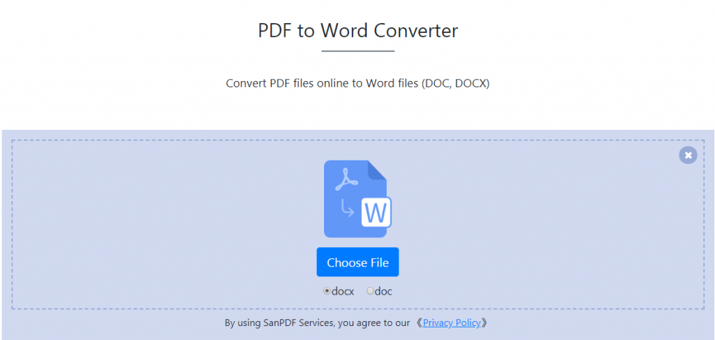 Adobe PDF to Microsoft office Word（.docx，.doc）