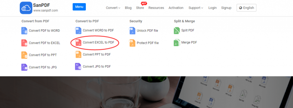 Adobe PDF to Microsoft office Excel（xlsx）