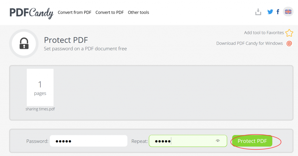 Adobe PDF protect