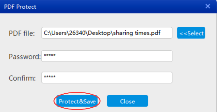 Adobe PDF protect
