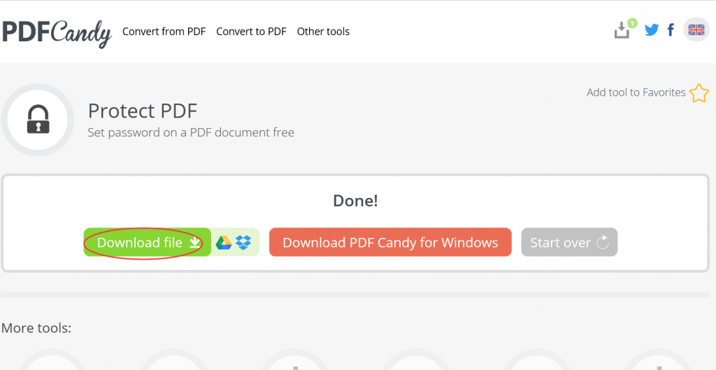 Adobe PDF protect