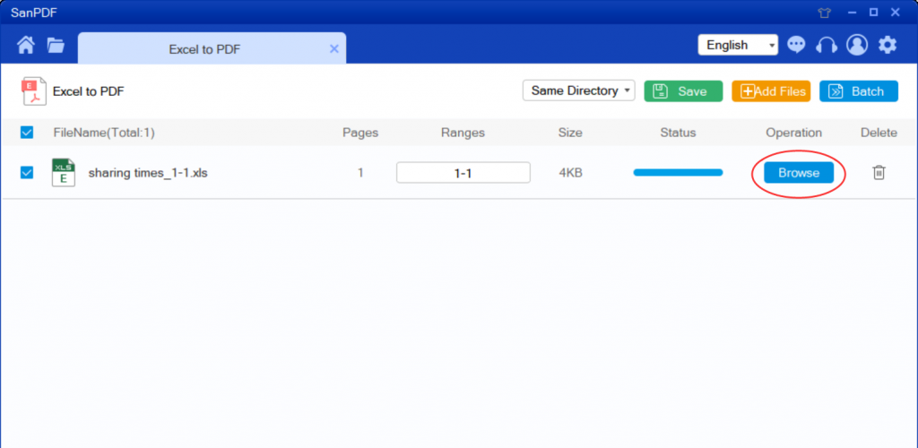 Microsoft Office Excel (.xls, .xlsx) to Adobe PDF