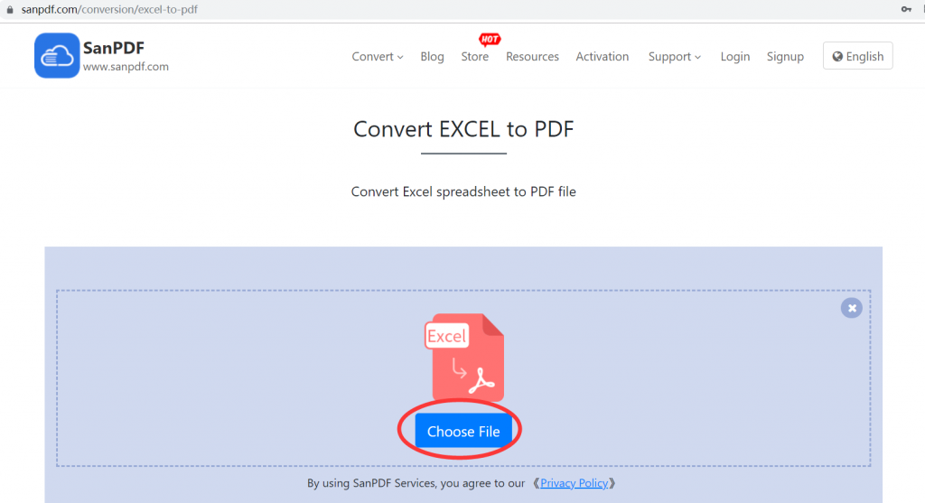Microsoft Office Excel(.xls,.xlsx) is converted to ADOBE PDF
