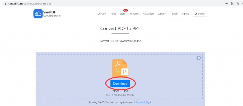 ADOBE PDF to MICROSOFT OFFICE POWERPOINT (.PPT, .PPTX)